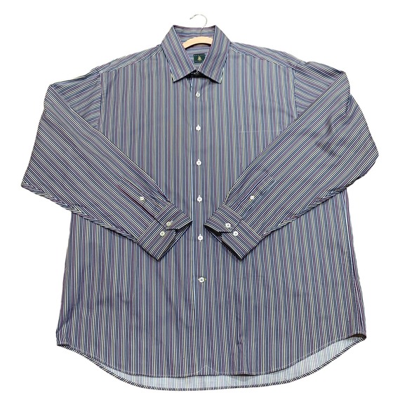 Robert Talbott Shirt Mens XL Multi Color Stripe Button Down Long Sleeve Portugal - Picture 1 of 16